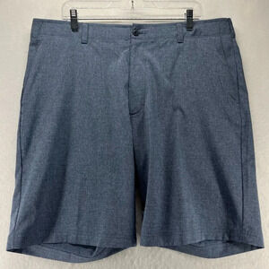 Ben Hogan Shorts Mens Size 40 Golf Chino Flat Front Stretch Performance Blue